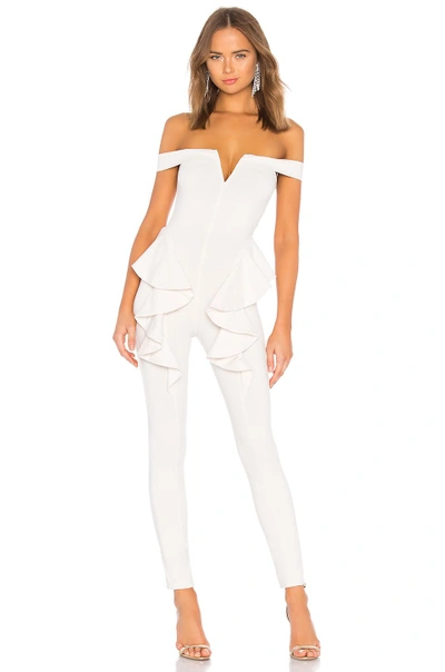 Shop Michael Costello X Revolve Jeric Jumpsuit In Ivory