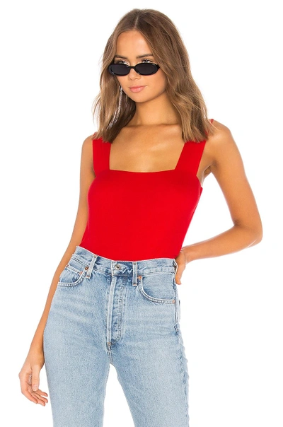 Shop Michael Lauren Marco Tank In Candy Red