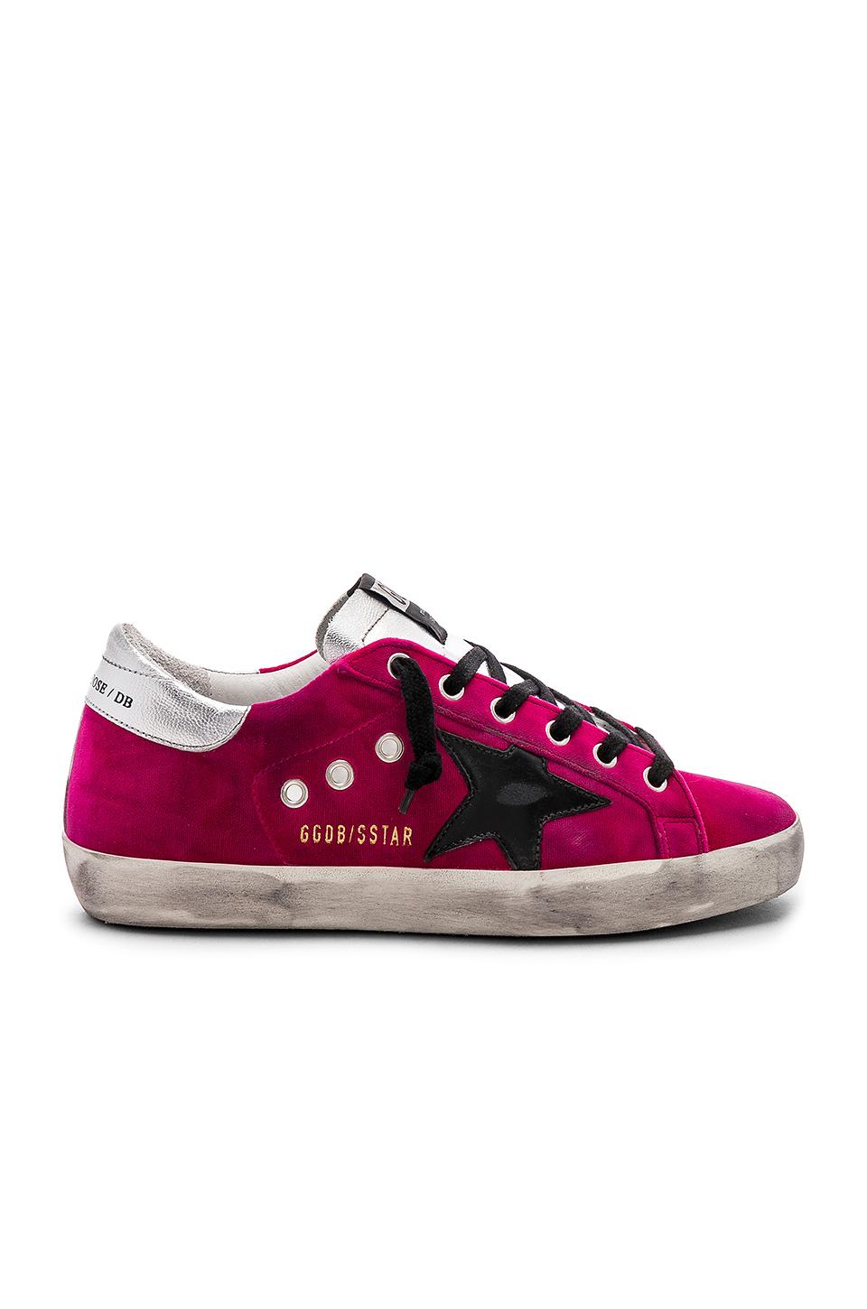 golden goose pink velvet