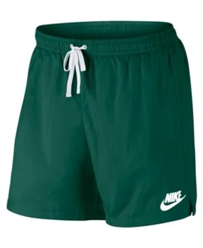 Shop Nike Men's Sportswear Shorts In Green Noise/white