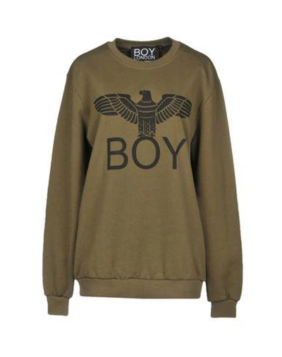 Shop Boy London Sweatshirt In Military Green