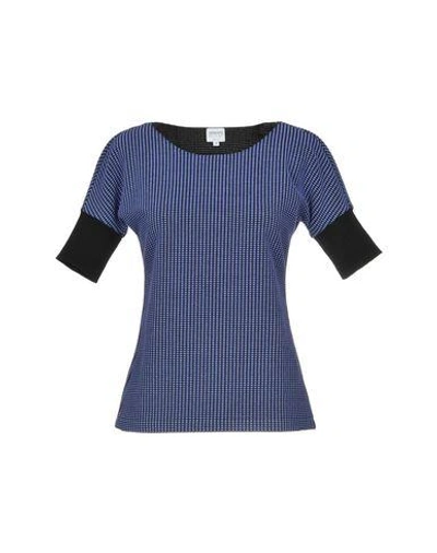 Shop Armani Collezioni T-shirts In Light Purple