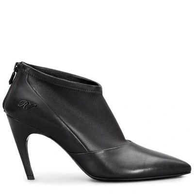 Shop Roger Vivier Choc Real V Rv Ankle Boots In Black