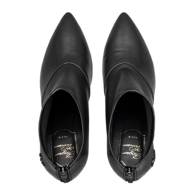 Shop Roger Vivier Choc Real V Rv Ankle Boots In Black