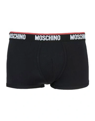 Shop Moschino Boxers In Black