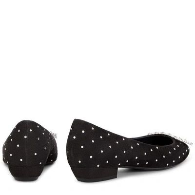 Shop Roger Vivier Vertigo Diadem Dots Ballerinas In Black