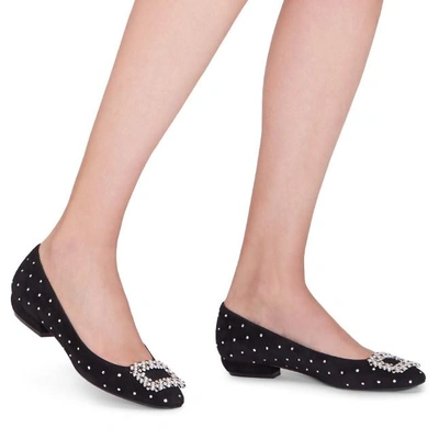 Shop Roger Vivier Vertigo Diadem Dots Ballerinas In Black