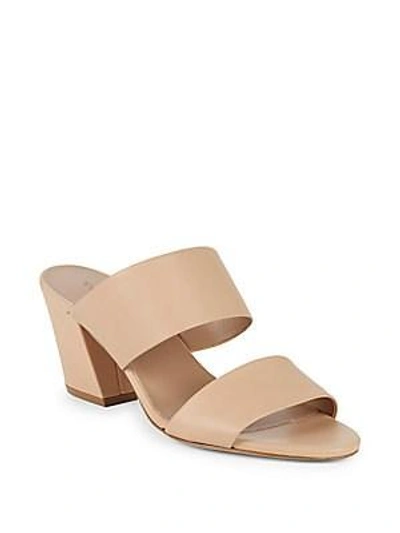 Shop Vince Benetta Leather Sandals In Nude