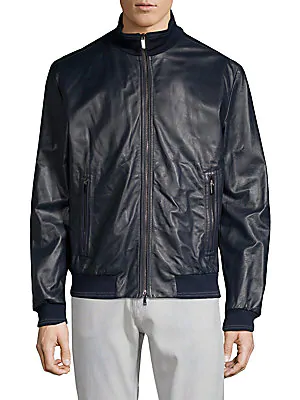 paul shark leather jacket