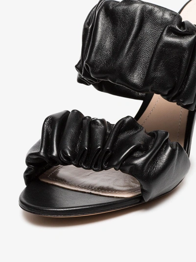 Shop Nicholas Kirkwood Black Courtney 90 Leather Mule