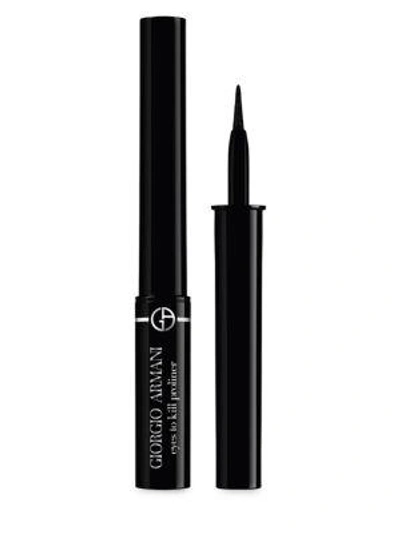 Shop Giorgio Armani Eyes To Kill Proliner Eyeliner In Obsidian Black