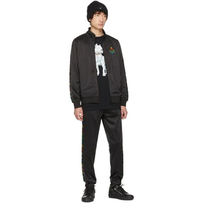 Shop Marcelo Burlon County Of Milan Black Kappa Edition Lounge Pants