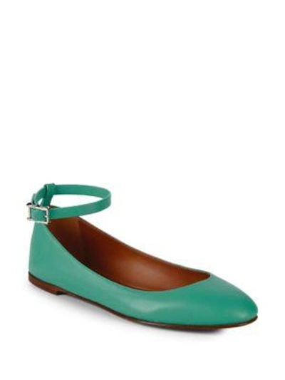 Shop Valentino Classic Leather Ballet Flats In Banana
