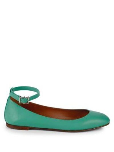 Shop Valentino Classic Leather Ballet Flats In Banana