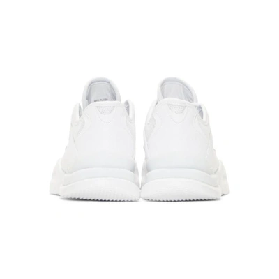 Shop Reebok Classics White Run.r 96 Sneakers In White/blue