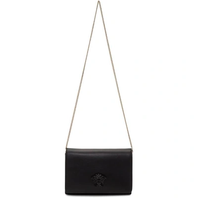 Shop Versace Black Tonal Medusa Clutch Bag In Knjoc Black