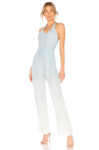 Shop Amanda Bond Joni Jumpsuit In Blueberry Solid