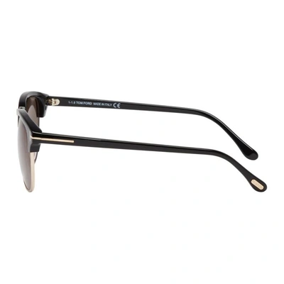 Shop Tom Ford Black Henri Sunglasses In 05n 53 Blac