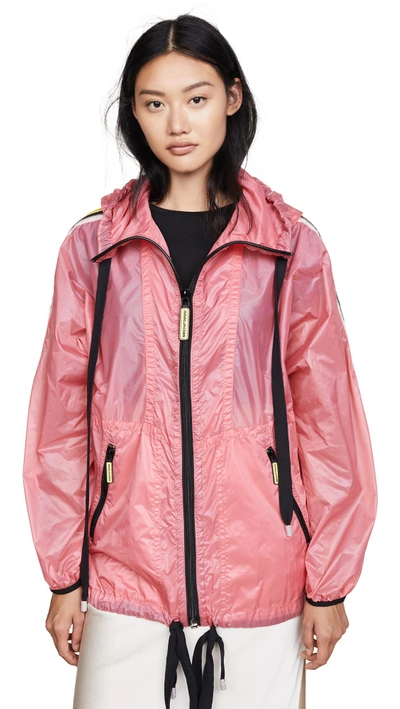 Shop Marc Jacobs Hooded Windbreaker In Bright Pink