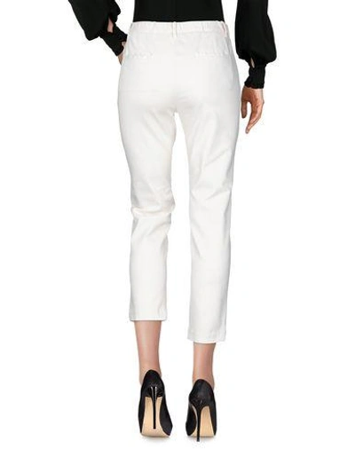 Shop Myths Casual Pants In Ivory