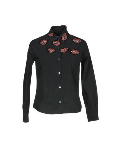 Shop Jimi Roos Solid Color Shirts & Blouses In Black