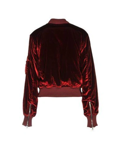 Shop Amiri Bomber In Maroon