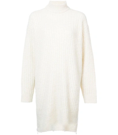 Shop Givenchy Cream Turtle Neck Sweater Dress