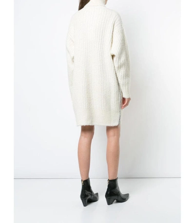 Shop Givenchy Cream Turtle Neck Sweater Dress
