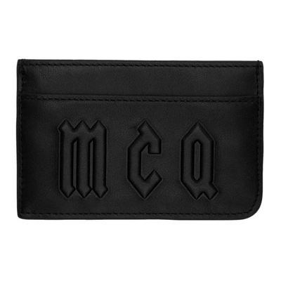 Shop Mcq By Alexander Mcqueen Mcq Alexander Mcqueen Black Logo Card Holder In 1000 Black