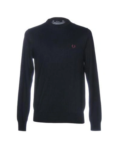 Shop Fred Perry Sweaters In Dark Blue
