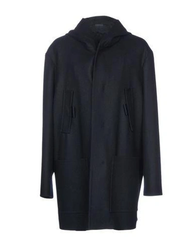 Shop Jil Sander Coats In Dark Blue