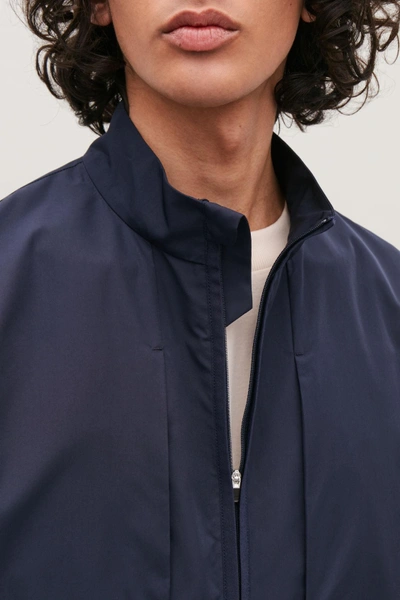 Shop Cos Lightweight Shirt Jacket In Blue
