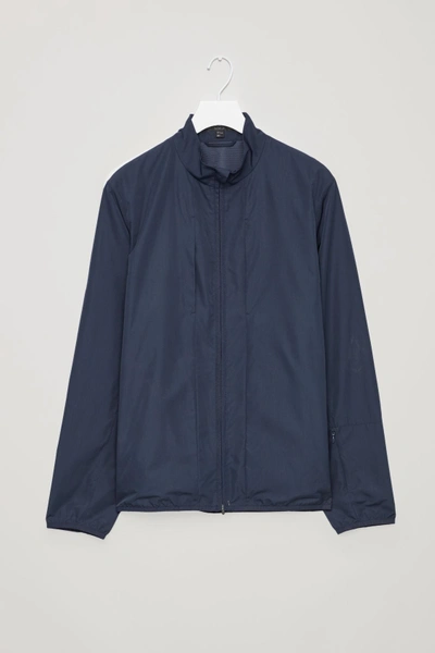 Shop Cos Lightweight Shirt Jacket In Blue