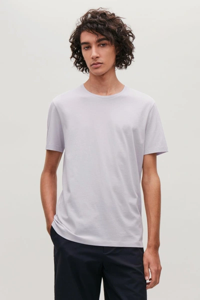 Shop Cos Round-neck T-shirt In Purple