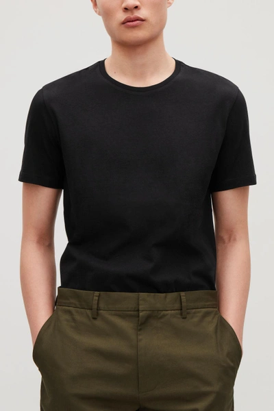 Shop Cos Regular-fit T-shirt In Black