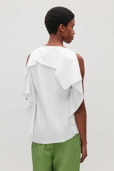 Shop Cos Draped Square-cut Vest In White