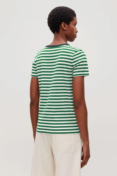 Shop Cos Cotton T-shirt In Green