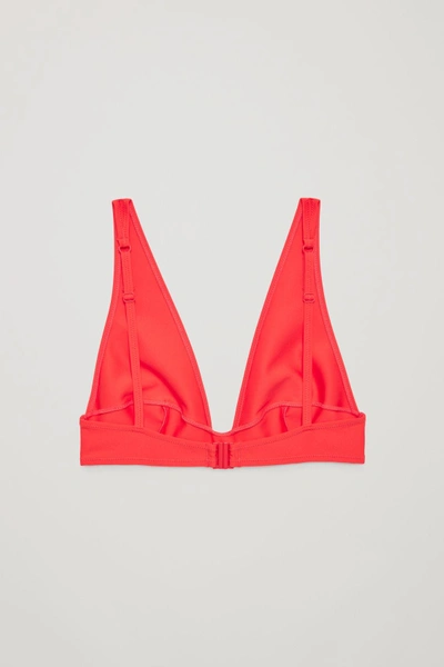Shop Cos Smooth Bikini Top In Red