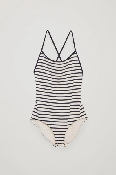 Shop Cos Crossover Swimsuit In White