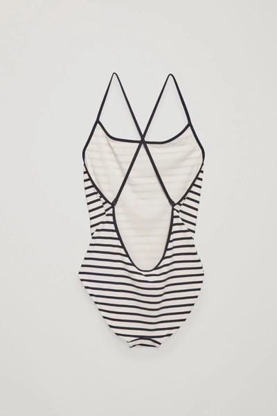 Shop Cos Crossover Swimsuit In White