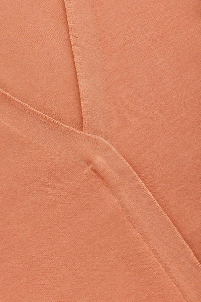 Shop Cos Zip-up Knitted Jacket In Orange
