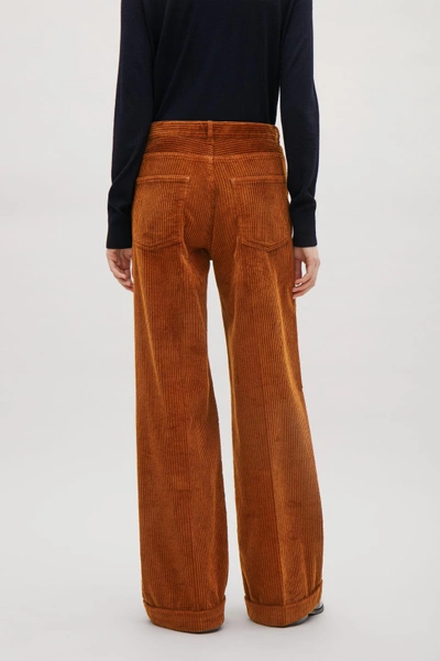 Shop Cos Relaxed Corduroy Trousers In Orange