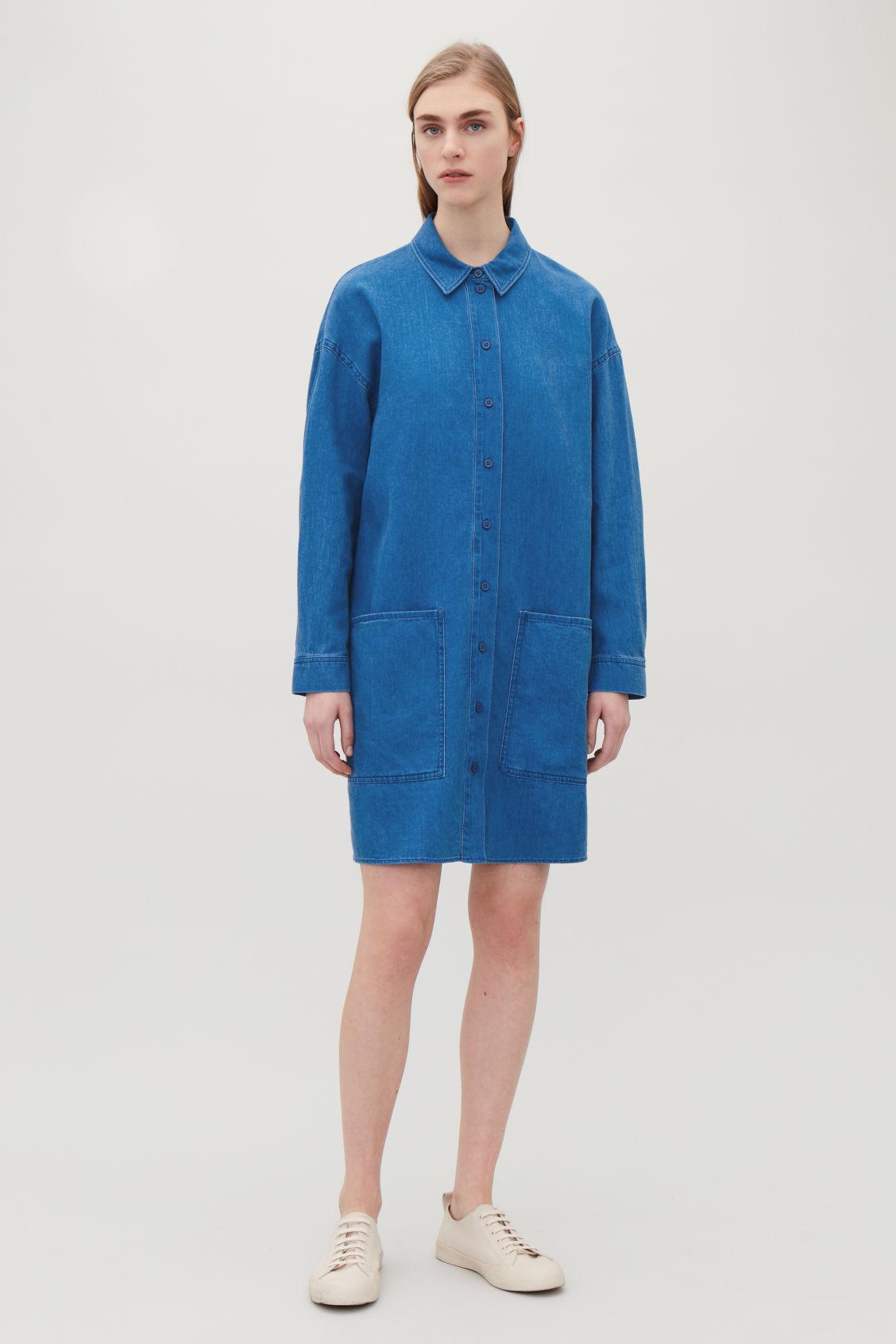 cos denim shirt dress