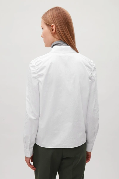 Shop Cos Round-collar Shirt In White