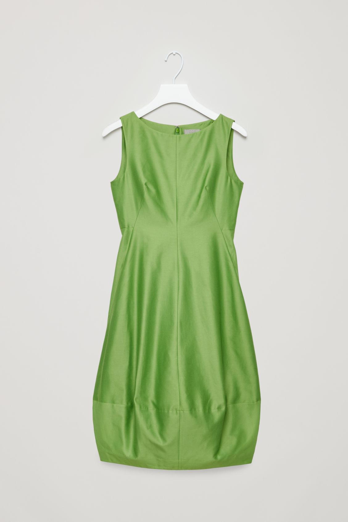 cos cotton silk cocoon dress