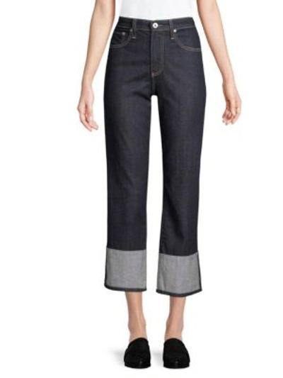 Shop Ag Rhett Vinte Cuffed Jeans In Blue Note