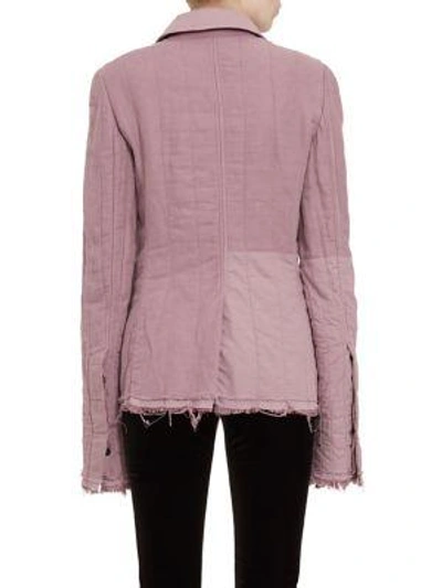 Shop Haider Ackermann Quilted Officers Jacket In Nakhu Crystal Rose