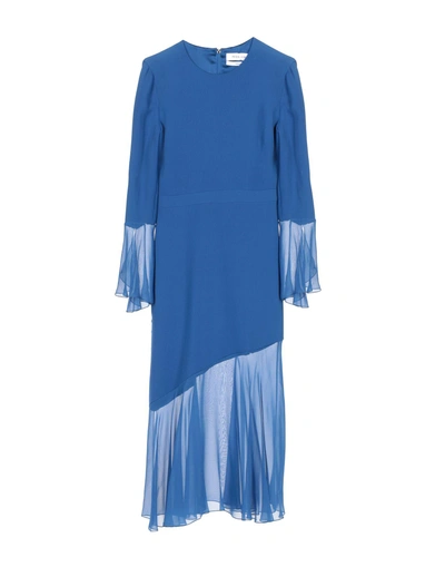 Shop Prabal Gurung Midi Dress In Blue