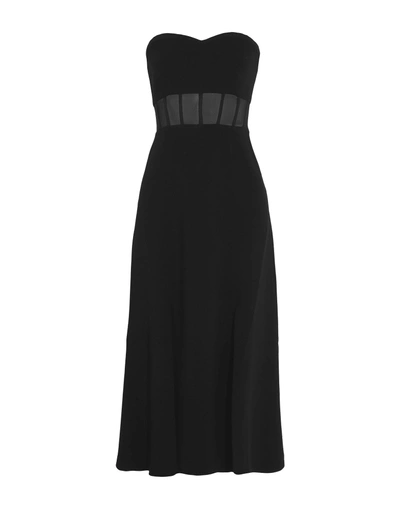 Shop Cinq À Sept 3/4 Length Dresses In Black