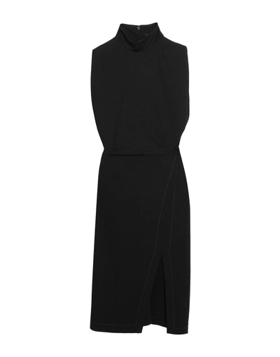 Shop Atlein Knee-length Dress In Black